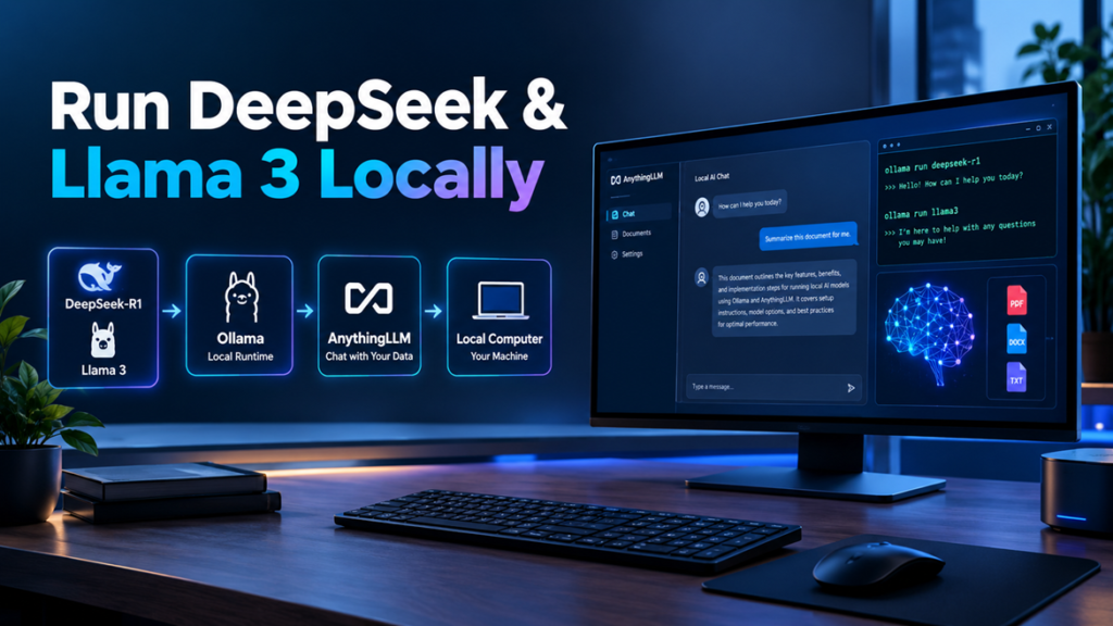 How to Run DeepSeek / Llama 3 Locally Using Ollama and AnythingLLM